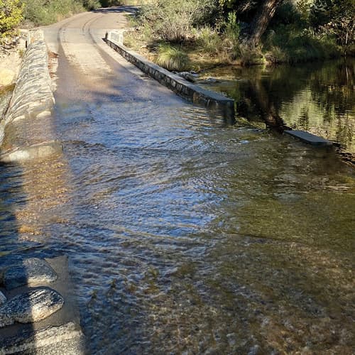 The water flow is too high to operate tours currently.